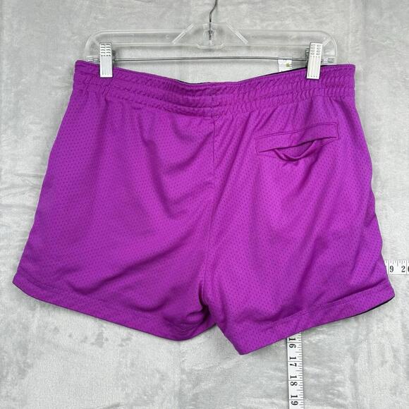 Nike Athletic Dept Reversible Mesh Shorts Purple Black Size M VTG Wmns Inseam 3” - Picture 4 of 9